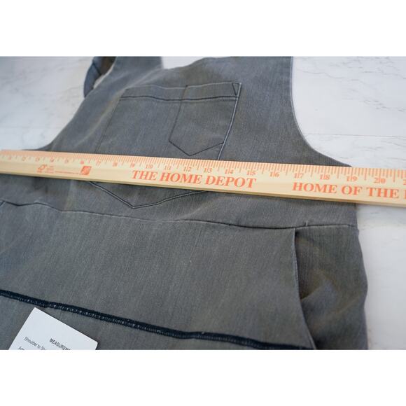 Monthorigin Distress Denim Harem Overalls Baggy Boho Lagenlook Artsy Jumpsuit - Picture 14 of 14